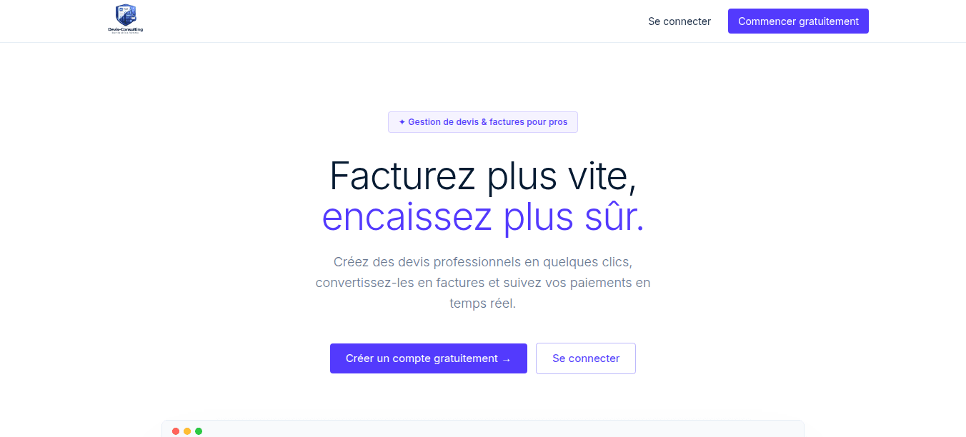 Couverture du projet Devis Consulting